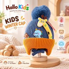 Kids Winter Cap | Free Size (1–12 Years)