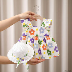 Hallo Kids Floral Princess Frock
