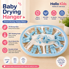 Multi-Clip Oval Clothes Drying Hanger